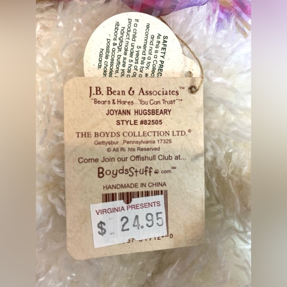 BOYDS BEARS MOTHER'S DAY MOM Heart JoyAnn Hugsbeary 14" Plush TAGS - Picture 7 of 7